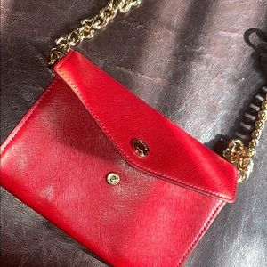 Red Michael Kors Crossbody/Clutch